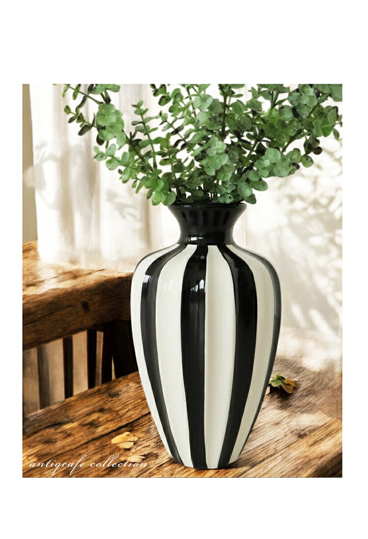 楽天市場】ストライプ柄 花瓶 Lサイズ Lsize インテリア 送料無料