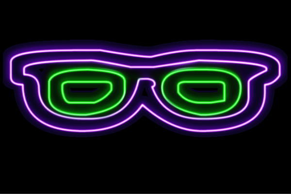 楽天市場】ネオン メガネ2 眼鏡 めがね だてメガネ サングラス ネオン