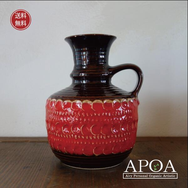 楽天市場】ヴィンテージ 陶器 花瓶 フラワーベース 水差し西ドイツ Fat