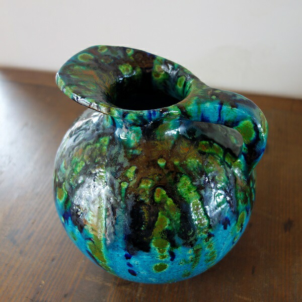 楽天市場】ヴィンテージ 陶器 花瓶 フラワーベース 水差し西ドイツ Fat