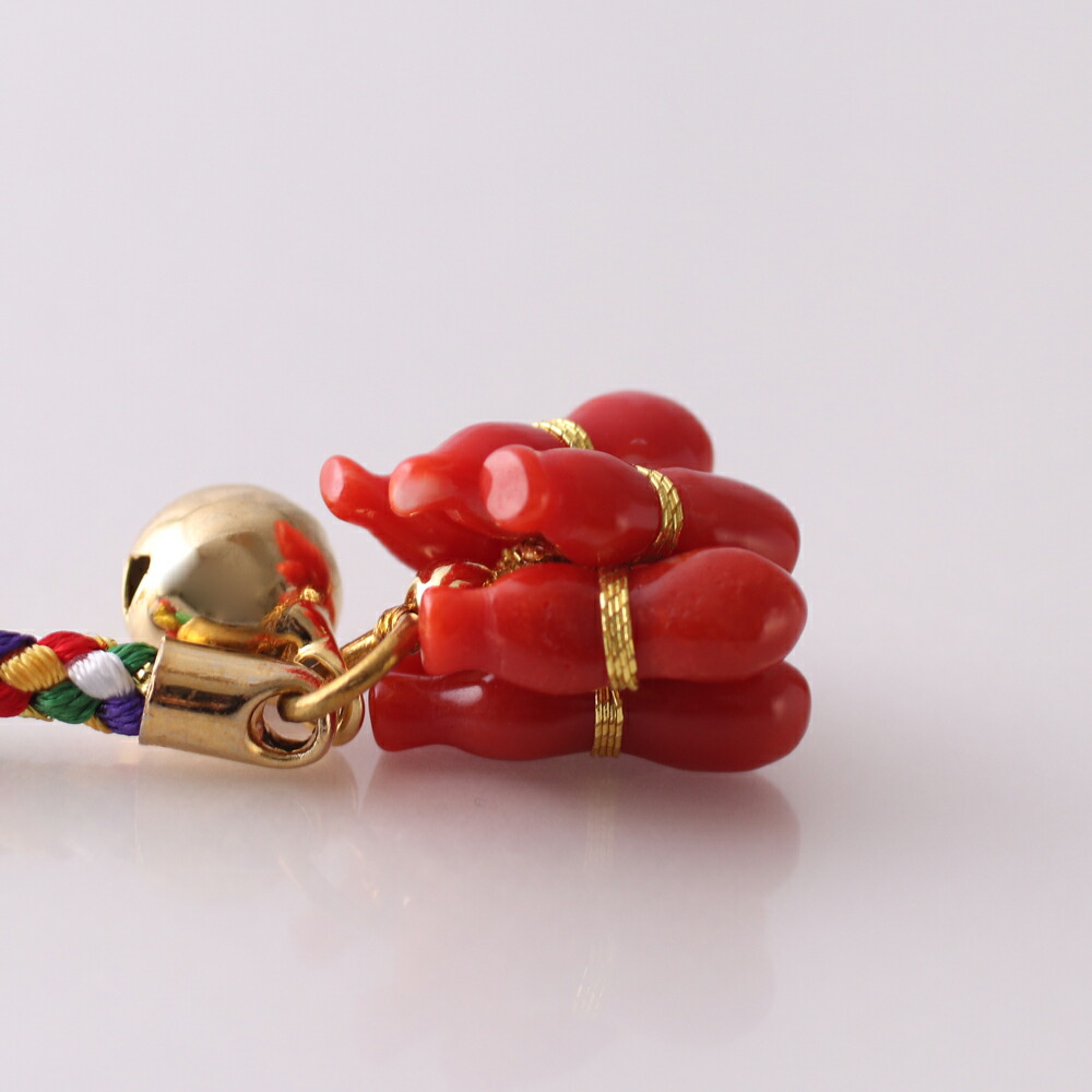 楽天市場】≪1年保証付き≫ 縁起よし♪日本産血赤珊瑚『六瓢』根付 3月