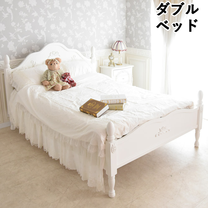 楽天市場】【新生活フェア_2/28まで！】 ロココ調 姫系 ダブルベッド