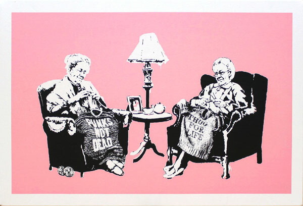 楽天市場】【マラソン限定クーポン】バンクシー アートパネル BANKSY