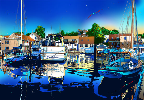 楽天市場】「あの頃の二人2 」□鈴木英人-版画（額装版画）□ヨット