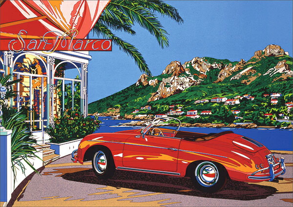 楽天市場 | アートウィズ・ギャラリー - 鈴木英人が描く「ポルシェ356