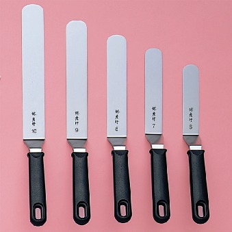 楽天市場】堺孝行 PC柄曲型ステンレスパレットナイフ No.9 刃渡り18.5