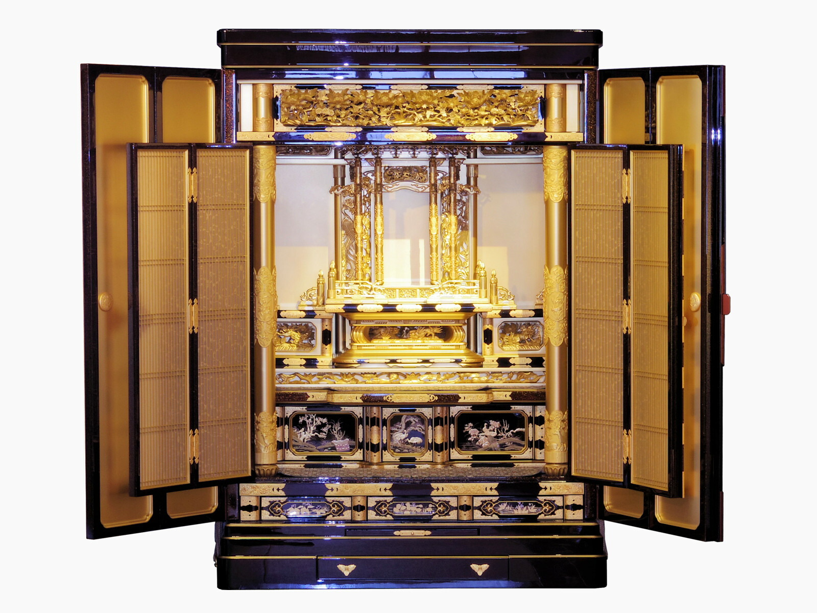 楽天市場】［金仏壇］三方 堂造り 西 40号【送料無料】 : ぶつだんのもり