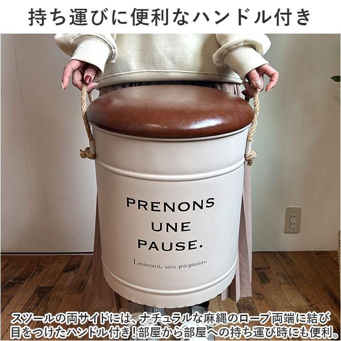 楽天市場】収納ボックス フタ付き イス 通販 収納 できる スツール