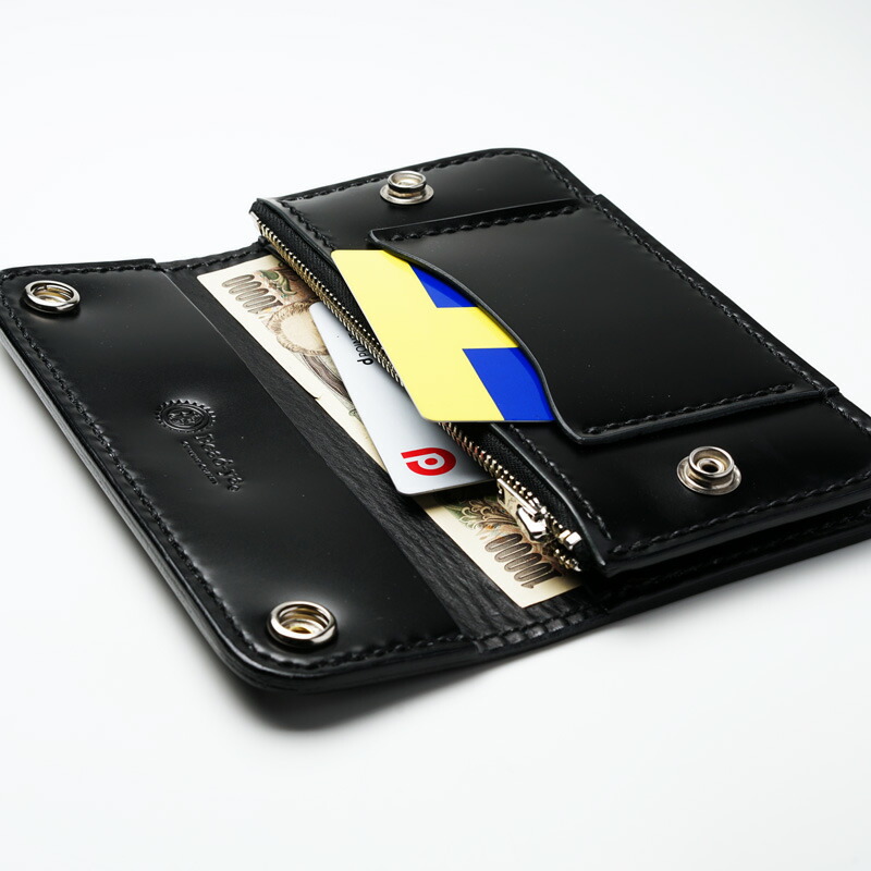 楽天市場】トラッカーズウォレット コードバン 黒【長財布/ロング