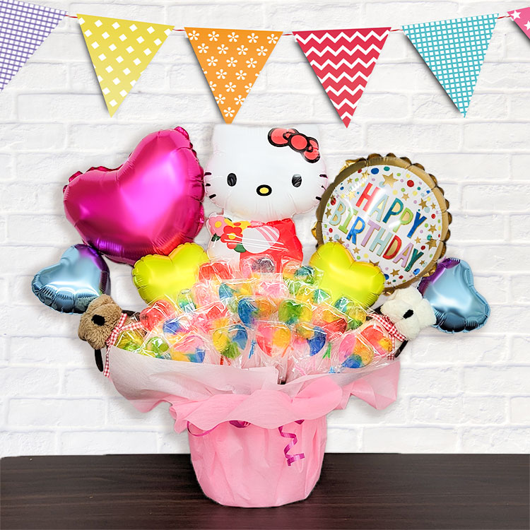 楽天市場】【キャンディブーケ】 ハローキティ バルーン ギフト キティ