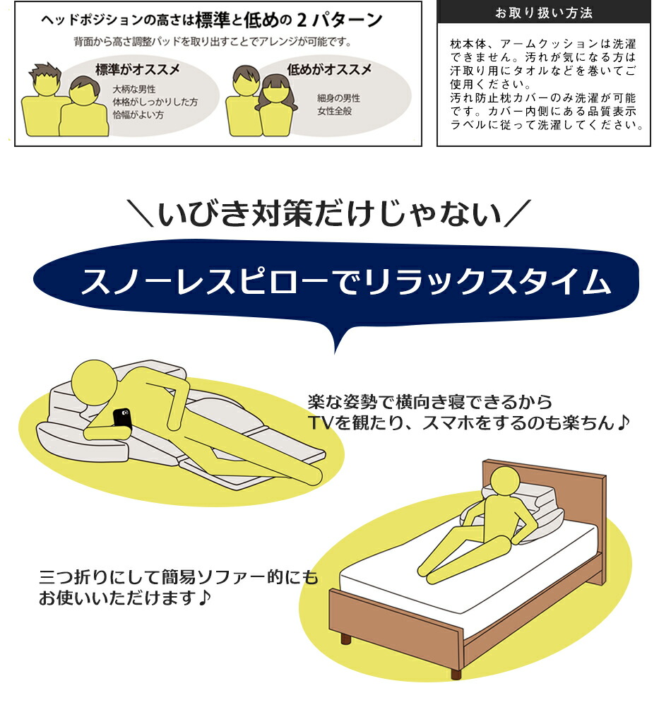 楽天市場】フランスベッド まくら スノーレスピロー いびき 横向き寝