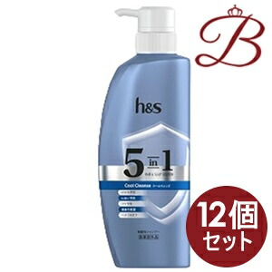 楽天市場】【×12個】h&s 5in1 クールクレンズ シャンプー ポンプ340g