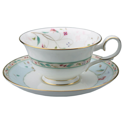 楽天市場】ノリタケ 花更紗 ティー・コーヒーカップ＆ソーサー ブルー