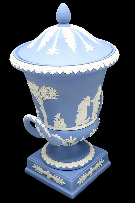 楽天市場】WEDGWOOD ウェッジウッド ジャスパー 蓋付き花瓶 フタ付き