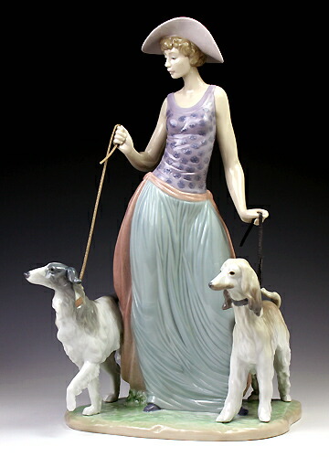 楽天市場】リヤドロ（Lladro リアドロ 陶器人形 置物） 婦人 優雅な