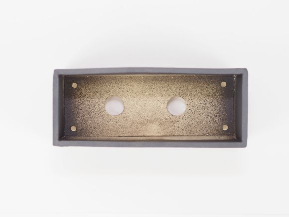 楽天市場】盆栽鉢 萬古焼 万古焼 黒 5号 長角中 幅16.5cm×高さ6.5cm