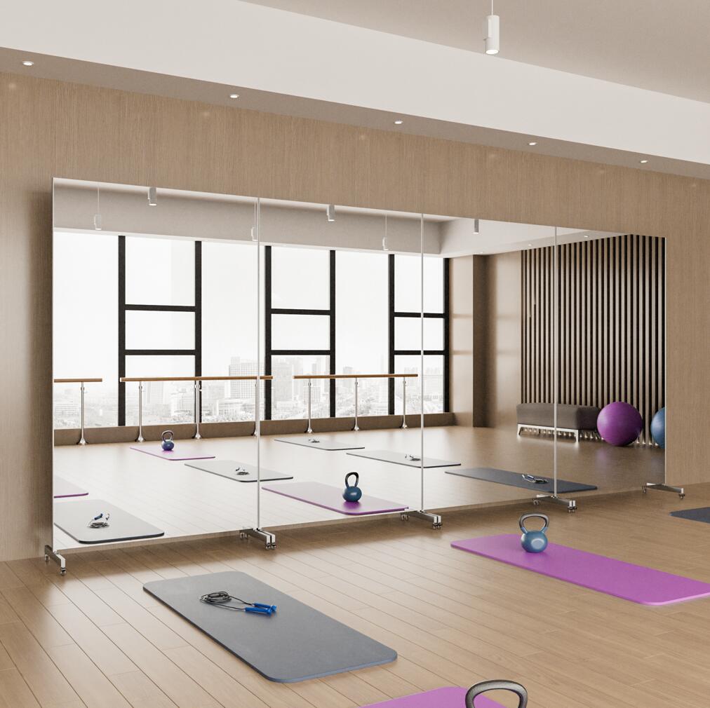 楽天市場】Brisafe 割れない鏡 スポーツミラー スタンドミラー 移動式