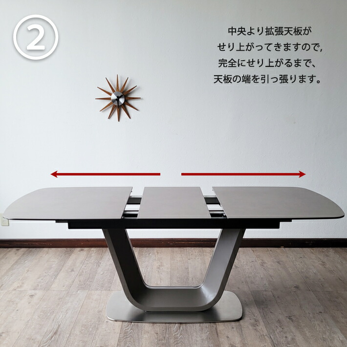 楽天市場】セラミック ダイニングテーブルセラミック 幅140cm 幅180cm