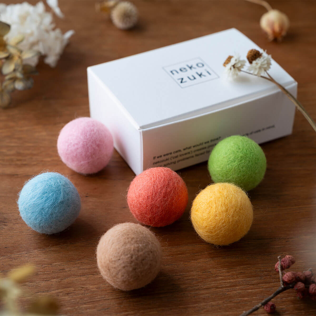 楽天市場】猫 おもちゃ ボール またたび不使用 [ねこずきころころ 羊毛