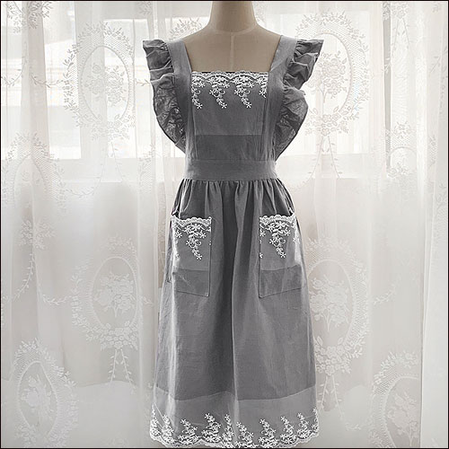 楽天市場】【値下げ・セール】レディース エプロン ワンピース レース