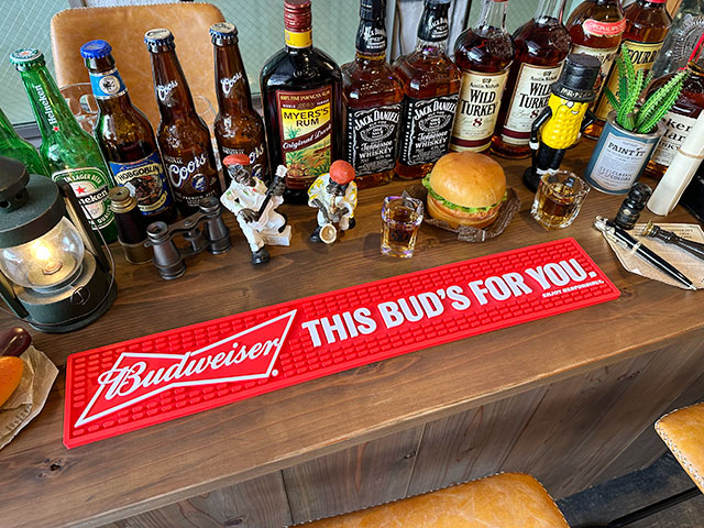 楽天市場】バーマット （バドワイザー/レッド） アメリカン雑貨