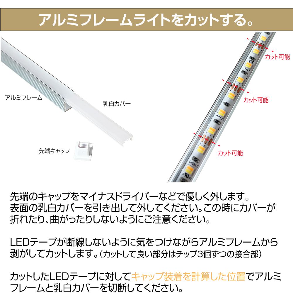 楽天市場】キャンピングカー 内装 ライト パーツ DC12V用 LEDアルミ