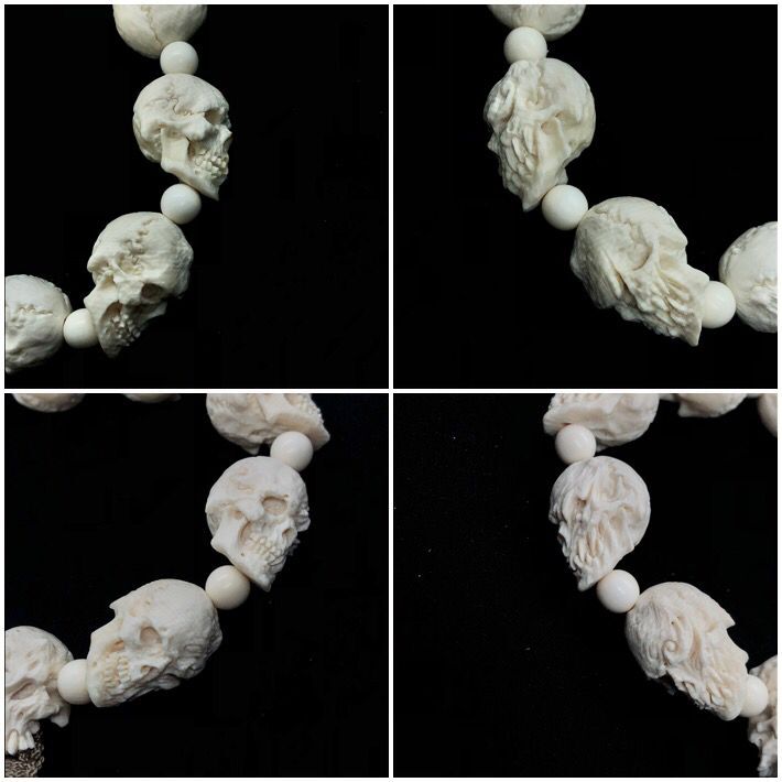 楽天市場】マンモス牙 ☆畫骨CARVEX☆ 日本製 念珠 手彫り 数珠