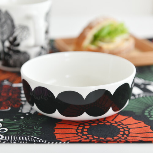 楽天市場】マリメッコ ボウル 400ml ラシィマット ホワイト×ブラック
