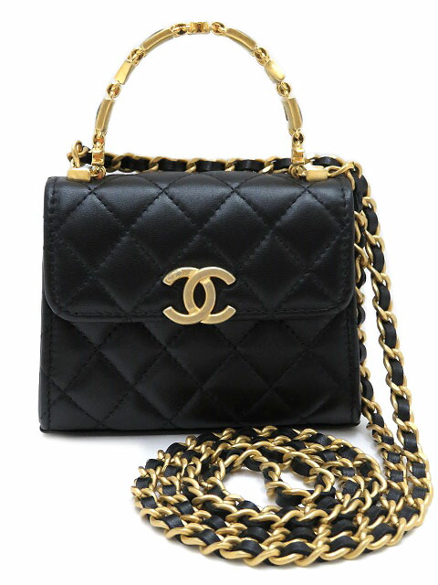 楽天市場】CHANEL シャネル トップハンドル ミニマトラッセ