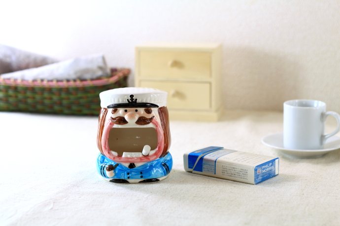 楽天市場】キャプテンシガー灰皿 灰皿 陶器 陶器製 アシュトレイ