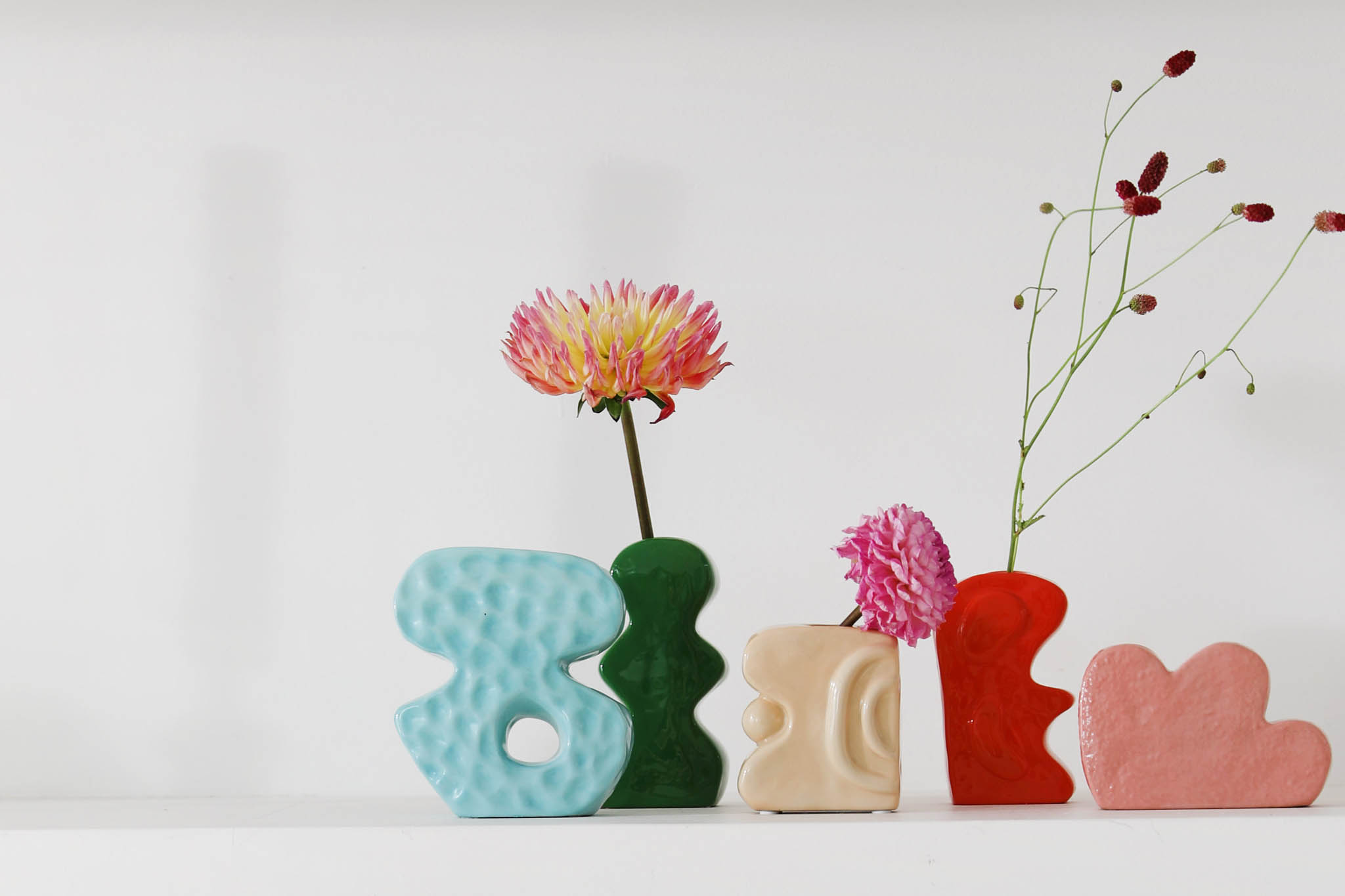 楽天市場】&Klevering アンドクレベリン 変わった形状のフラワーベース