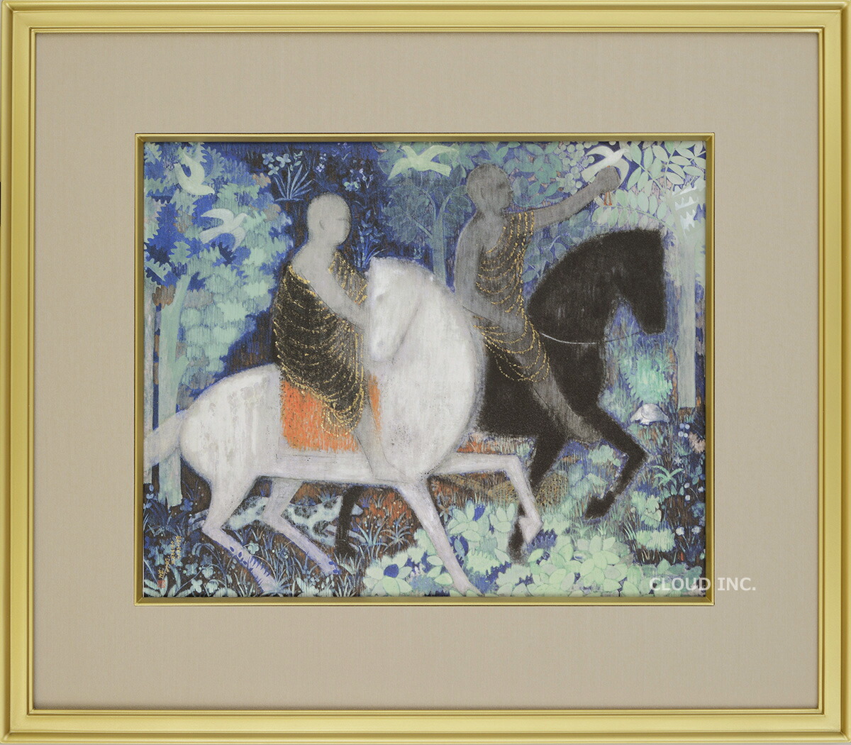 楽天市場】国武久巳・水辺の馬たち（アート・複製画） : 絵画生活