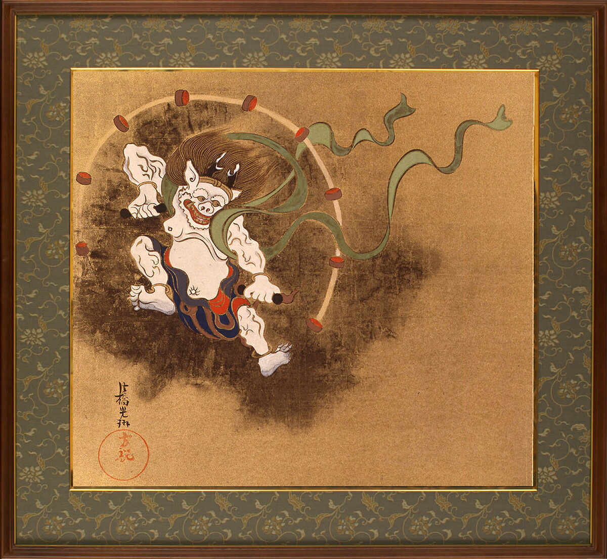 楽天市場】尾形光琳 風神雷神図（右隻・左隻セット）複製画 巧藝画