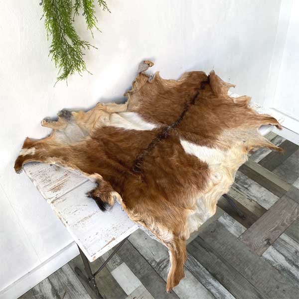 楽天市場】ゴートレザー goat 毛皮 マット 1点物 1枚革 山羊皮 ハラコ