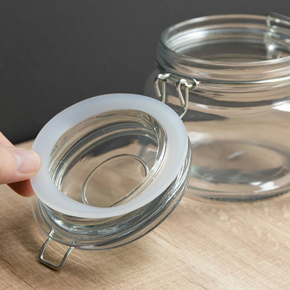 楽天市場】保存容器 300ml 600ml ガラス製 同サイズ6個セット パッキン