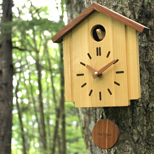 楽天市場】時計 壁掛け 鳥 オークヴィレッジ・Oak Village カッコー