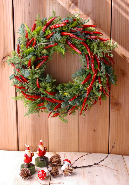 楽天市場】フレッシュリース 玄関 ギフト [赤唐辛子のナチュラル