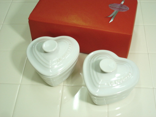 楽天市場】ルクルーゼ ラムカンダムール L フタ付 ペアセット ホワイト