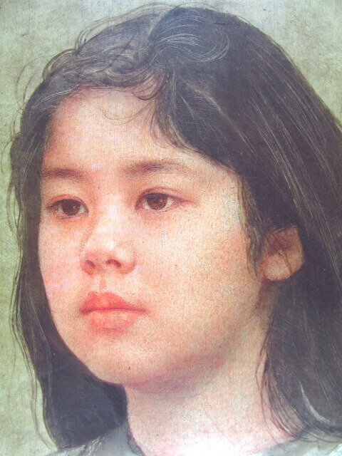 楽天市場】藤井勉 少女 油彩10号 1988年 : ギャラリーダッドアート