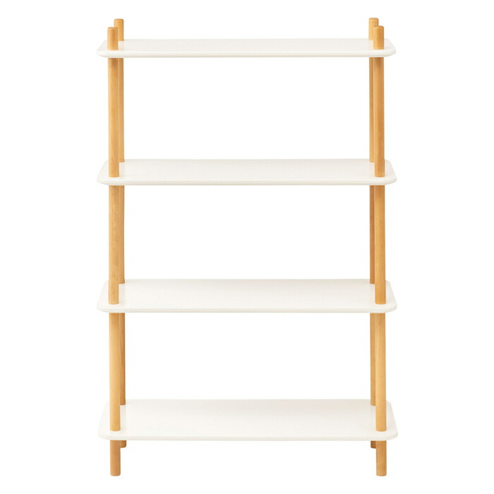 楽天市場】オープンラック 4段 幅80cm 高さ120cm 北欧 シェルフ