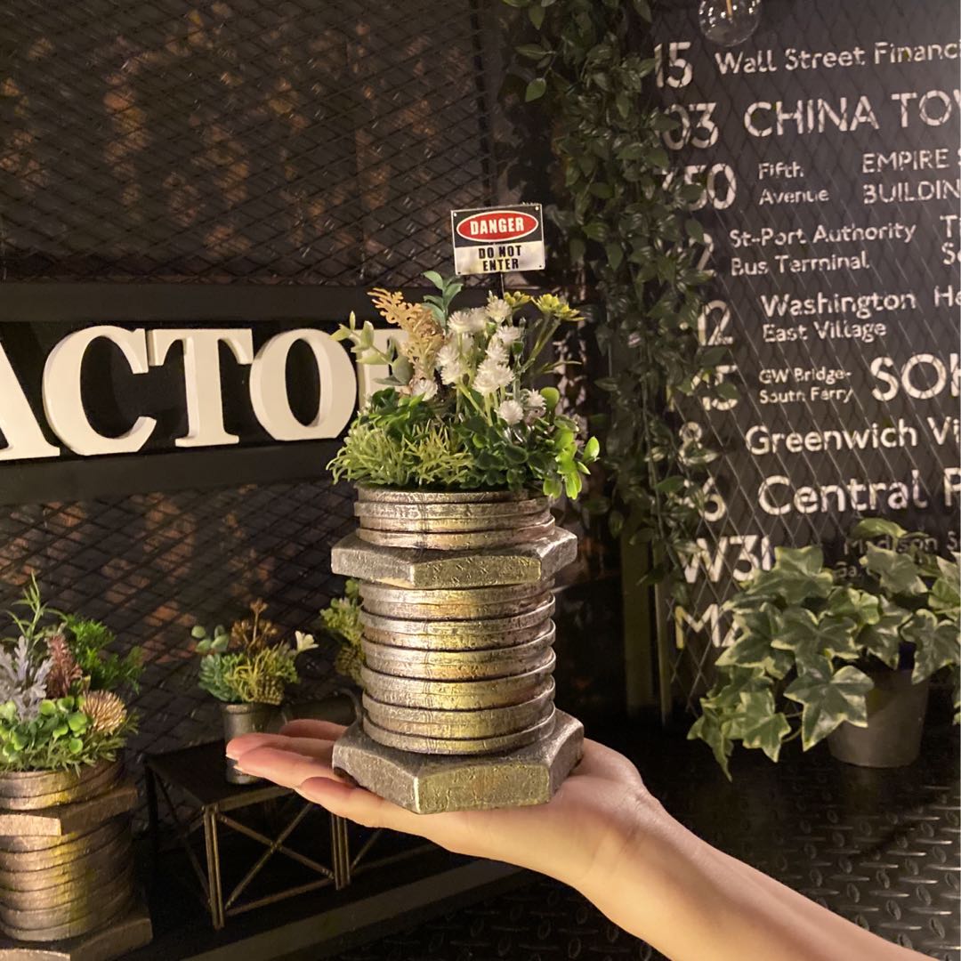 楽天市場】大特価3点セット!! ｢INDUSTRIAL｣!! ネジ型フェイクグリーン