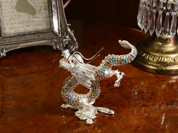 楽天市場】Colorful Dragon カラフルドラゴン 色鮮やかな皇帝龍の置物