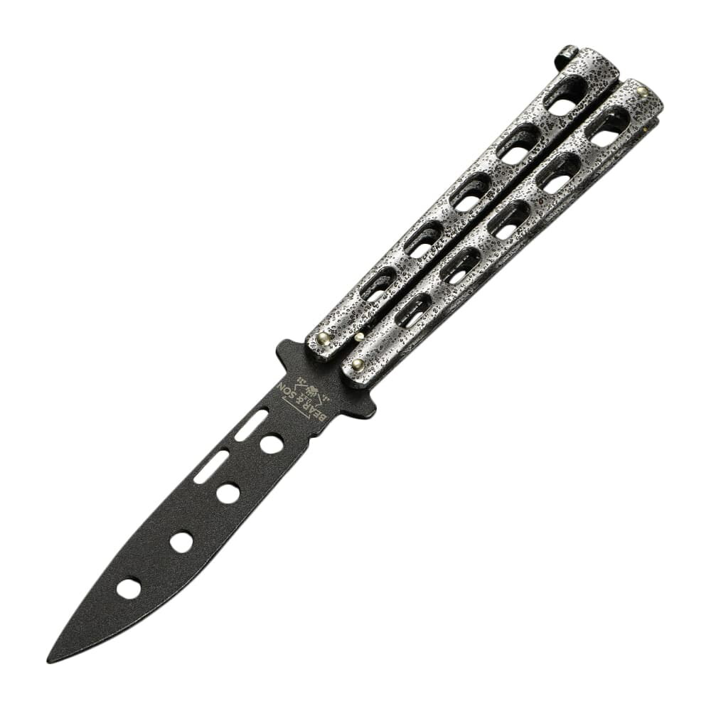 楽天市場】Bear&Son トレーニングナイフ 練習用 バタフライ型 ブラック