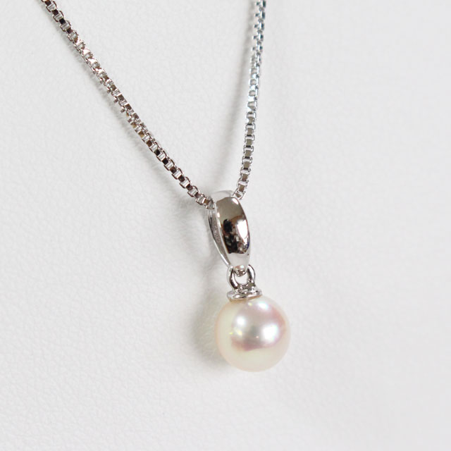 楽天市場】パールペンダント 6mm あこや真珠 真珠ペンダント 宇和島