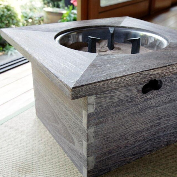 楽天市場】増田屋桐角火鉢（単品）9580[ 火鉢 テーブル 家族団欒 火鉢