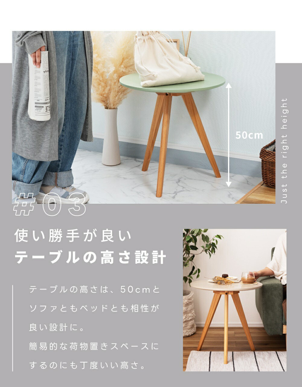 楽天市場】サイドテーブル ナイトテーブル 丸テーブル 机 おしゃれ 丸