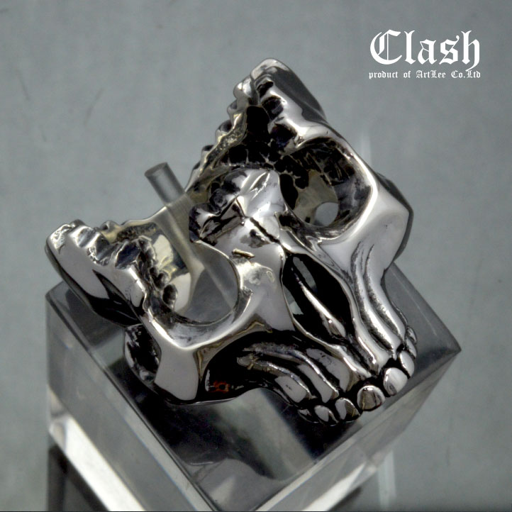 楽天市場】Clash ブロークンスカルリング シルバー925 (broken skull