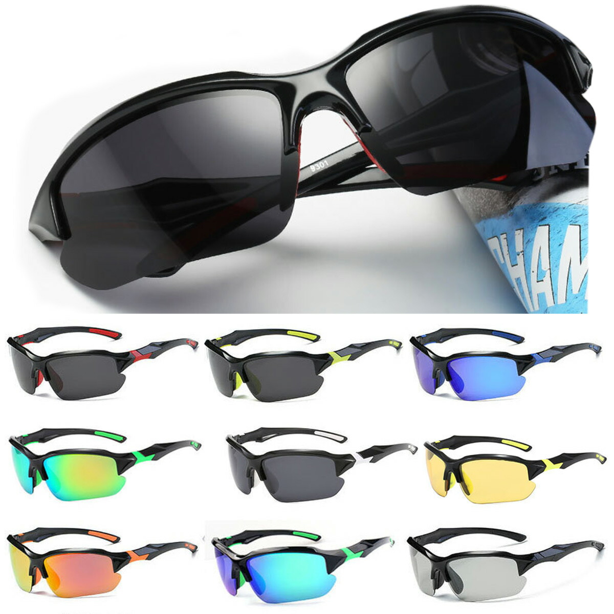 楽天市場】スポーツサングラス 9301（送料無料）偏光 調光 メンズ