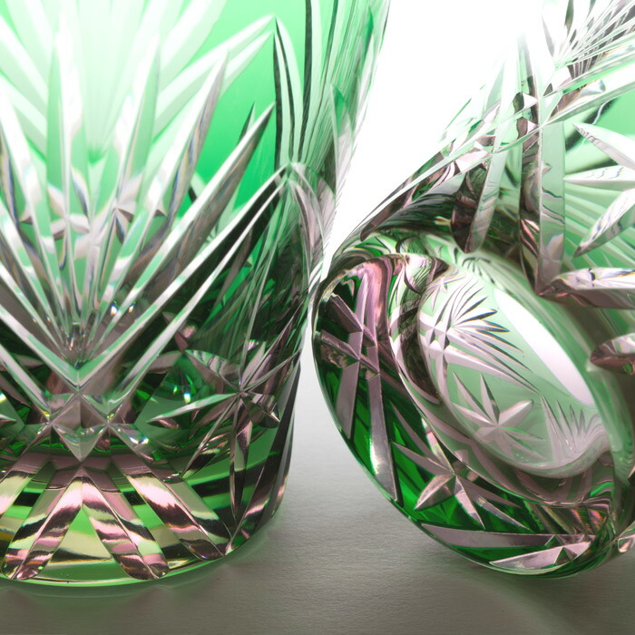 楽天市場】江戸切子 ミニオールド ペア 【硝子工房 彩鳳 直営店】剣菱