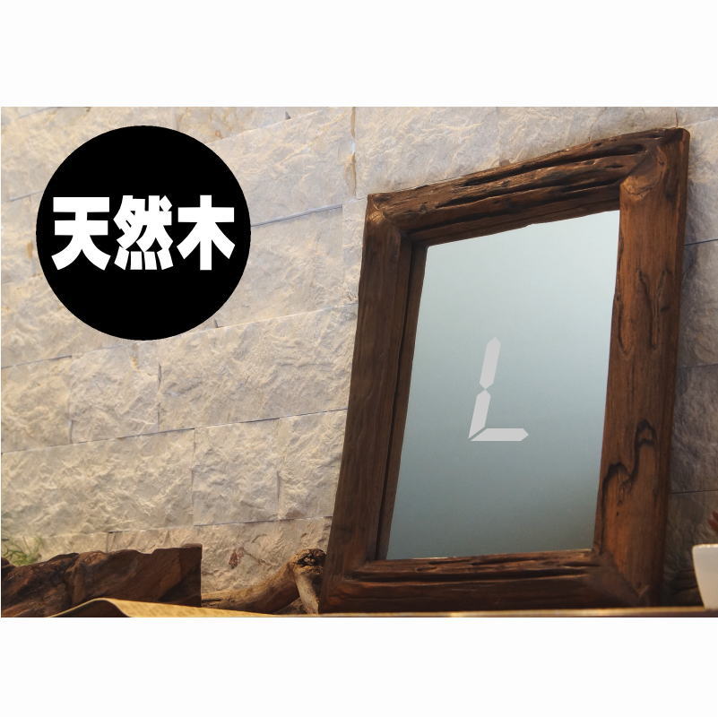 楽天市場】オールドウッドフレームミラー(L) 古材 木製 壁掛け鏡 縦